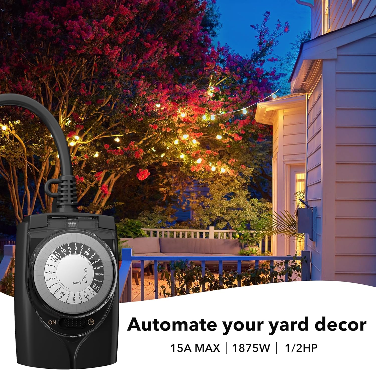HBN 24-Hour Mechanical Outlet Timer photo 8