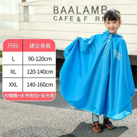 

RHOO Children‘s Raincoat Boys‘ Children‘s Full Body Waterproof Girls‘ Baby Kindergarten Primary School Students Riding Poncho One-piece Raincoat