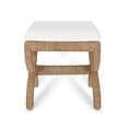 thumbnail image 4 of Pemberly Row Contemporary Accent Natural Finish Rattan Stool, 4 of 6