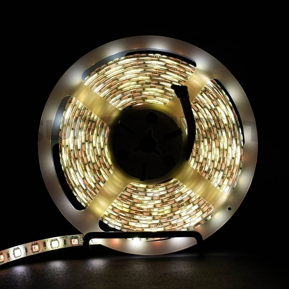 SUPERNIGHT 5M 16.4FT 5050 SMD RGB Warm White Color IP65 Waterproof Flexible LED Strip Light 300 LEDs RGBWW Bright LED Strip Lights Ribbon Lamp Tape Light