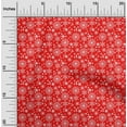 thumbnail image 1 of oneOone Velvet Red Fabric Merry Christmas Craft Projects Decor Fabric Printed By The Yard 58 Inch Wide, 1 of 1