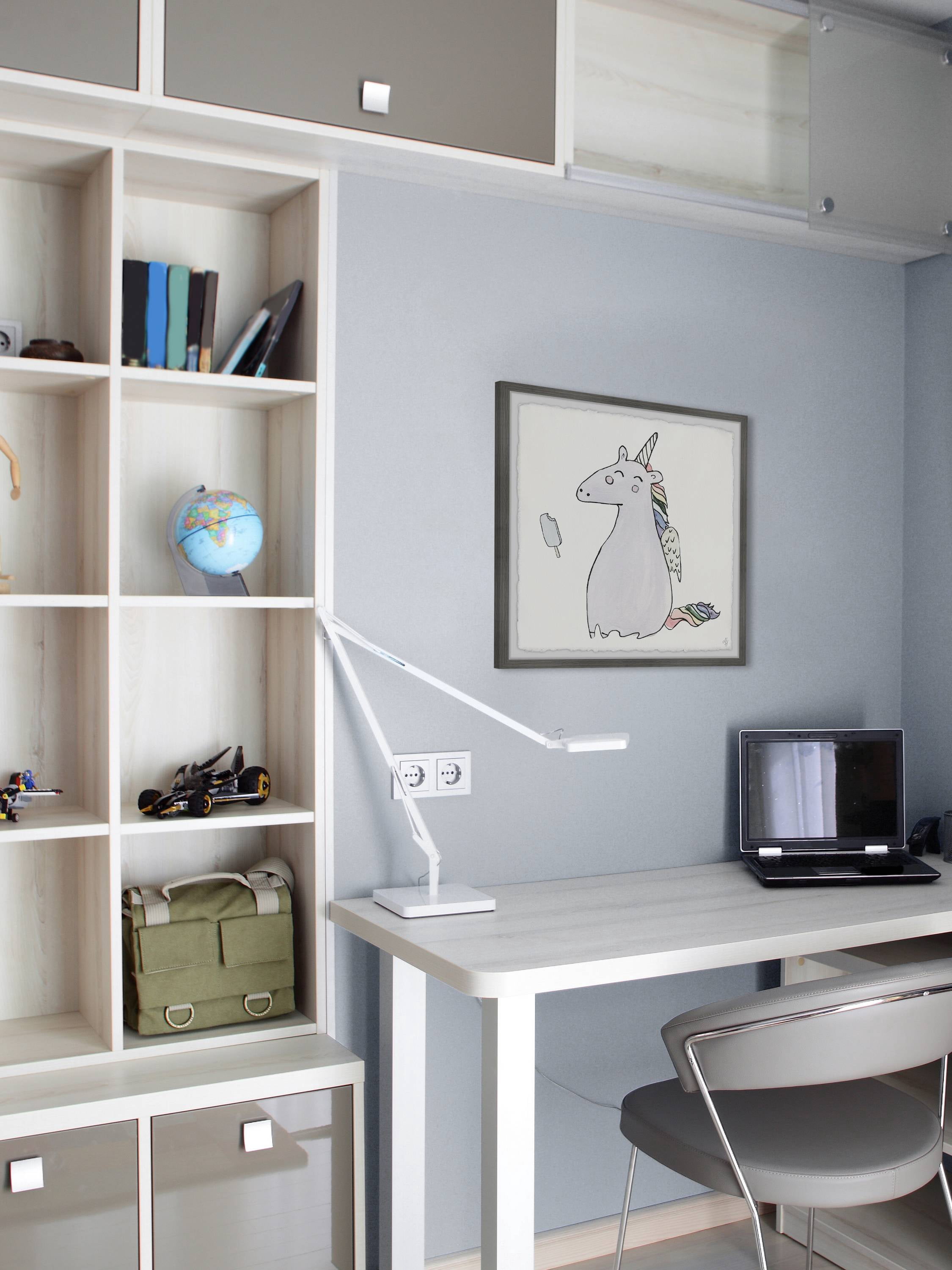 Marmont Hill Unicorn Popsicle Framed Wall Art