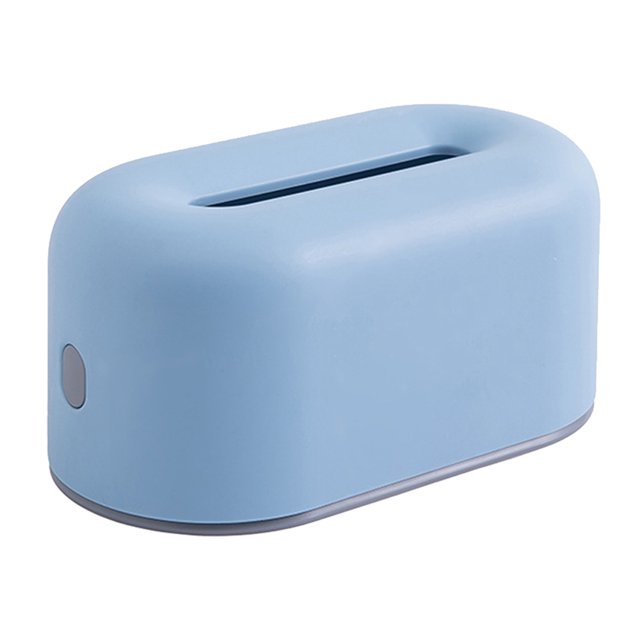 Caja de almacenamiento de pañuelos, soporte de papel, servilleta de mesa, dispensador impermeable de plástico, decoraciones para el baño de la Almacenamiento y organización del hogar Azul Bearachild HA079881-03