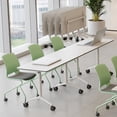 thumbnail image 7 of Conference Table with Wheels, Flip Top Rolling Training Table for Office & Meeting Room, Space-Saving Design, Multiple Sizes & Packs, 7 of 7