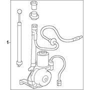 Genuine OE Toyota Antenna Assembly, With Holder - 86300-60050