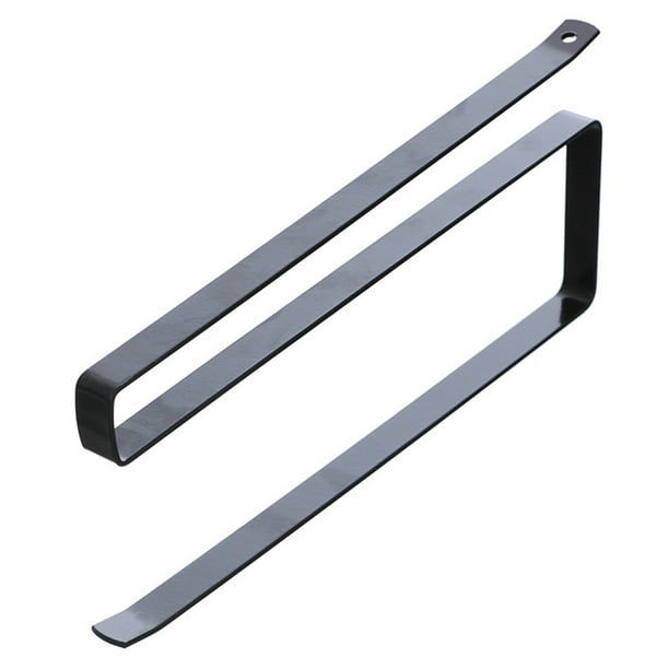 Inteprter Portarrollos de papel de acero al carbono para colgar, reemplazo de Color sólido, toallero de cocina para el hogar, estante para pañuelos de Organizadores de utensilios de cocina Negro Inteprter HA082327-02
