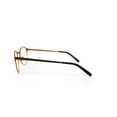 thumbnail image 6 of Bio Eyes Women's BE257 Begonia Round Prescription Eyeglasses with Case, Black/Rose Gold, 6 of 6