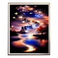 thumbnail image 1 of Luna Pintura Kits Adultos 5D Playa Arte Kits Principiantes DIY Ronda completa de perforación junto al mar Pintura con puntos Inicio Pared 15.75 X 11.81 Inch, 1 of 5