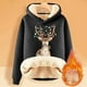thumbnail image 2 of WILLBEST Sudadera de Mujer, Estilo Universitario, Cuello Redondo, Manga Larga, Talla Grande, con Estampado Navideño XXXX-Grande, 2 of 4
