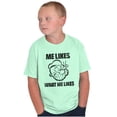 thumbnail image 4 of Popeye Quote What Me Likes Crewneck T Shirts Boy Girl Teen Brisco Brands S, 4 of 5