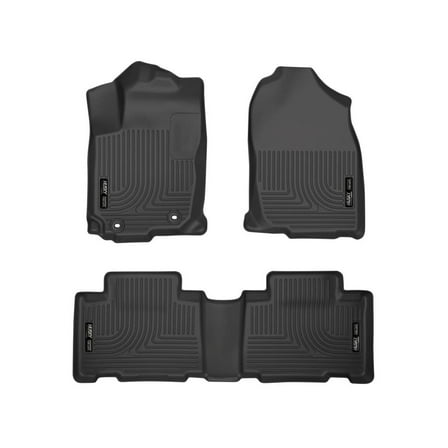 Husky Liners 98971 Weatherbeater Floor Mats Fit 2013-2018 Toyota RAV4 2.5L L4 (LE, XLE, SE, LTD, Platinum, Adventure) - Front/2nd Seat - Black