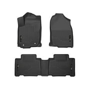 Husky Liners Weatherbeater Floor Mats | Fits 2013 - 2018 Toyota RAV4 (Excludes Hybrid) | Front & 2nd Row, 3-pc Black - 98971