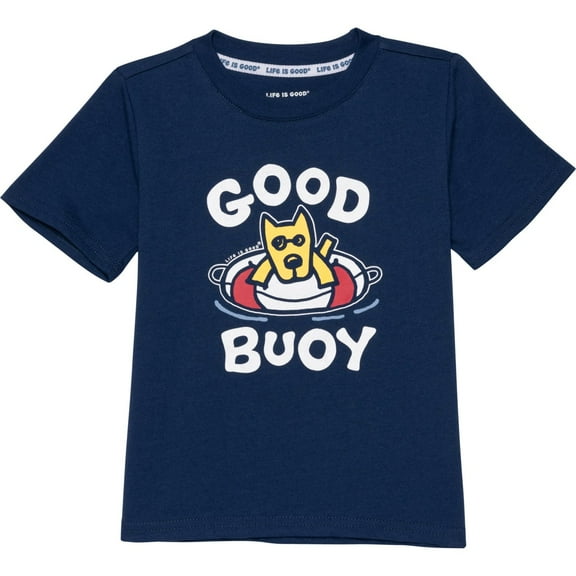 LIFE IS GOOD BOYS TOP - 253 GOOD BUOY DOG - SZ 4T - TEE SHIRT GRAPHIC