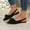 #236-Black, variant on Wowcloth Low-Heel Pumps for Women – Comfortable Bowknotknot Casual Flats with Subtle Arch Support for Everyday Wear & Office Shoes