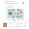 thumbnail image 2 of Navy Blue Grey Coastal Washable Area Rug 3'x5',Sea Turtle Nautical Coral Summer Beach Woven Cotton Tassels Kitchen Rugs,Non Slip Indoor Door Mat Throw Carpet for Entryway Living Room Laundry Room, 2 of 9