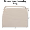 thumbnail image 2 of Laundry Bag Duffle Bag Jumbo Spacious 25”X35” Drawstring 100% Sturdy Cotton Canvas with Strap for College Students Dorm Room Clothes Hamper Storage Washer | 2 Sizes Available, 2 of 6