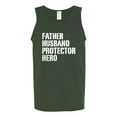 thumbnail image 2 of Wild Bobby,Father Husband Protector Hero Best Dad Husband Gift, Father's Day, Men Graphic Tank Top, Forest Green, Small, 2 of 3