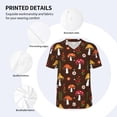 thumbnail image 5 of Fotbe Woodland Mushroom Baseball Jersey Shirt for Men and Women, Casual Short Sleeves Button Down T-Shirt-X-Large, 5 of 9