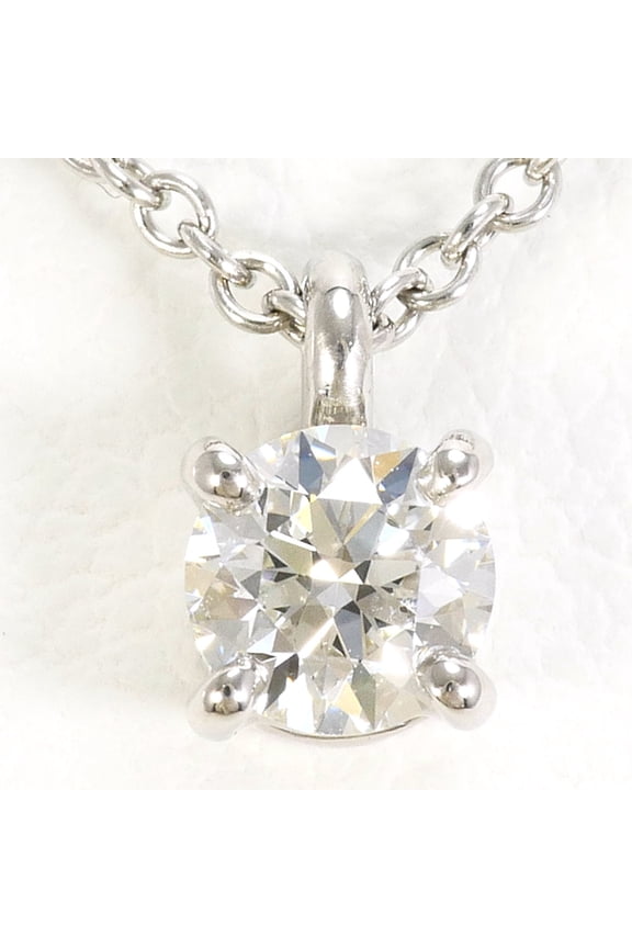 Pre-Owned Tiffany & Co. PT950/Platinum Solitaire Necklace with 0.24ct VVS1 Diamond,...