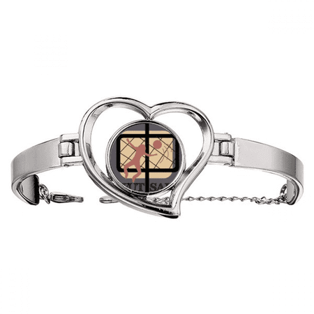 china sports football goalkeeper Bracelet Heart Jewelry Wire Bangle