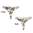 thumbnail image 3 of Balery Not All Those Who Wander Are Lost Tangas de Algodón para Mujer con Estampado – Ropa Interior Sexy, Transpirable, G-string-Small, 3 of 6