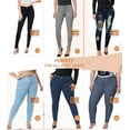thumbnail image 4 of Hybrid & Company Womens Super Comfy Stretch Denim 5 Pocket Jean P22879SK Black 5, 4 of 5