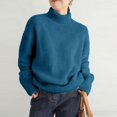 thumbnail image 2 of Misright Women's Turtleneck Sweater, Long Sleeve Knit Pullover with Soft Warm Design for Winter, 2 of 9