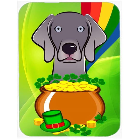 Weimaraner St. Patricks Day Mouse Pad, Hot Pad or Trivet