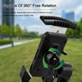 thumbnail image 3 of PENGXIANG Motorcycle Phone Mount 360° Rotatable Bike Phone Holder One-Touch Automatically Lock Handlebar Cell Phone Cradle Quick Release Mobile Phone Clamp for 4-7 Inch Cellphones, 3 of 9