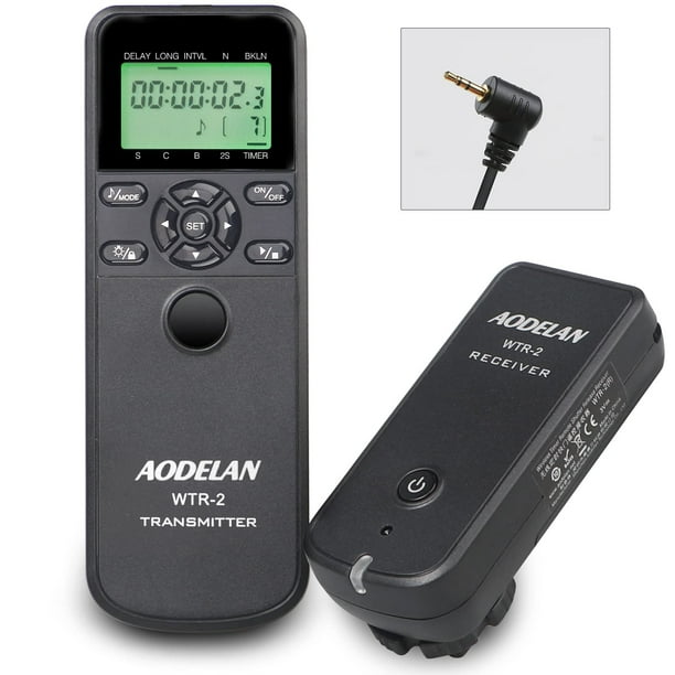 Aodelan Intervalómetro Temporizador Control Remoto - Disparador Inalámbrico De Cámara Para Canon Eosr Rp R6 Ra 90D 250D 200D 850D; Para Olympus E-M1X E-M1 Ii E-M1 Iii; Para Fujifilm Gfx100 Gfx50R Xt3