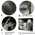 thumbnail image 3 of Designart "Monochromatic Beach Grass Horizon" Beach Wall Decor, 3 of 7