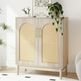thumbnail image 3 of RichYa Rattan Sideboard Cabinet for Kitchen,Living Room,Dinning Room,Buffet-Natural, 3 of 7