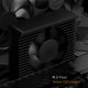 thumbnail image 1 of Disipador De Calor Ventilador enfriador de disipador de calor de torre CNC de radiador activo para SSD M.2 2280 (negro SIN ARGB), 1 of 9