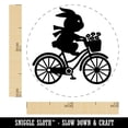thumbnail image 2 of Rabbit Bunny on Bike Self-Inking Rubber Stamp Ink Stamper - Blue Ink - Mini 1/2 Inch, 2 of 7