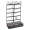 Tower Tree Rack Black, variant on Black Metal 3 Row Elongated Necklace Jewelry Showcase Display Stand 10x16 Inches