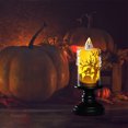 thumbnail image 5 of CASAFUN Halloween Ghost Candles Lighted Lamp, Battery Operated Spinning Water Glittering Tornado Flameless Candles Table Centerpiece for Halloween Celebration Party, 5 of 6