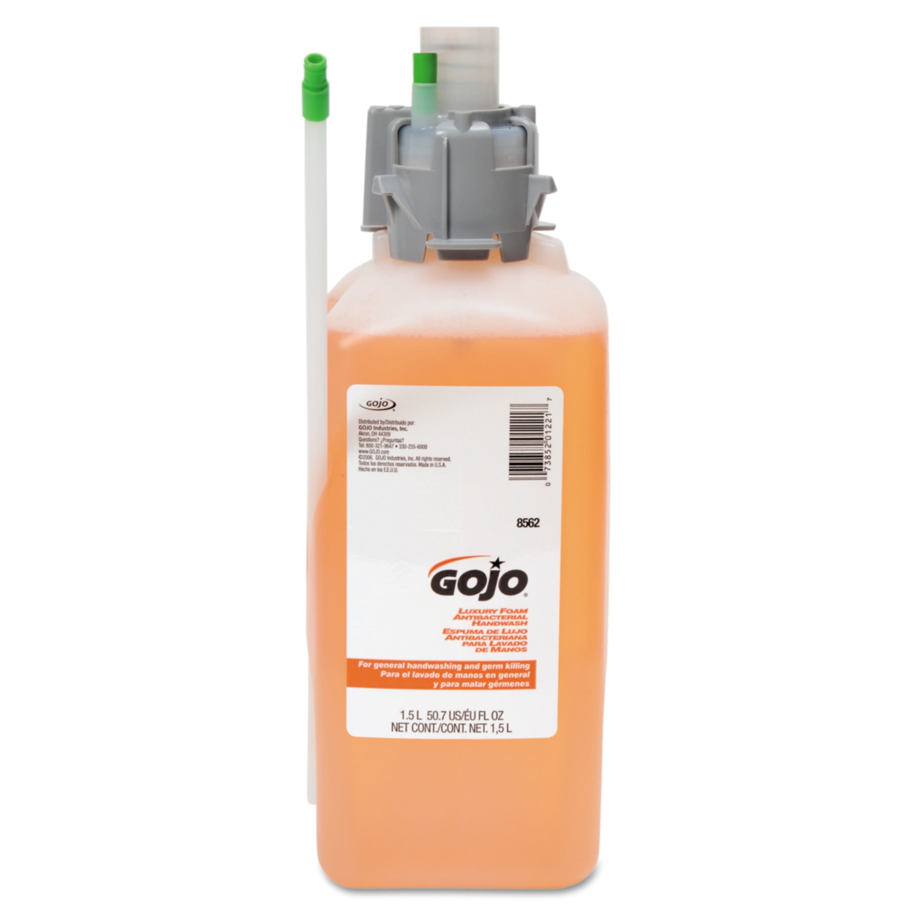 GOJO Luxury Foam Antibacterial Handwash, 1500mL Refill, Fresh Fruit, 2