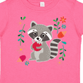 thumbnail image 4 of Inktastic Woodland Raccoon Spring Flowers Girls Toddler T-Shirt, 4 of 5