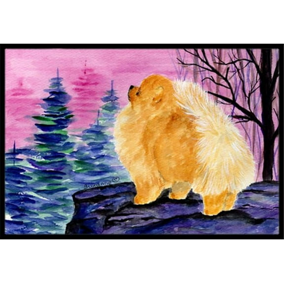 24 x 36 in. Pomeranian Indoor Or Outdoor Mat