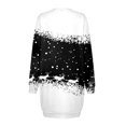 thumbnail image 5 of Fiaer Christmas Elk Long Sleeve Dress for Women Sweatshirt Dress Fall Fashion Outfits Casual Mini Skirts Black L, 5 of 5