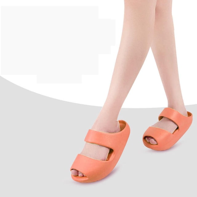 Zapatillas para perder peso Sunnimix sandalias deslizantes de Material EVA masaje posparto para mujer naranja