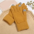 thumbnail image 2 of CSChome Winter Touch Screen Gloves Women Winter Touch Screen Gloves - Thick Plush Knit Color Matching Windproof, 2 of 7