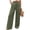 Army Green, variant on SEMPAI Women Baggy Wide Leg Jean High Waisted Pull On Casual Pant Stretchy Straight Leg Boyfriend Denim Pants with Pocket