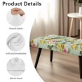 thumbnail image 6 of Jiueut Pineapple Lemon Hibiscus Print Bench Slipcover for Dining Room, Non Slip Bench Seat Protection with Elastic Band Thick Rectangle Chair Slipcover for Kitchen Home Hotel, 6 of 7