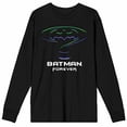thumbnail image 2 of Batman Forever Movie Logo Men's Black Long Sleeve Shirt-XXL, 2 of 4