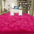 thumbnail image 4 of Janvonne Area Rugs for Living Room,9x12ft Soft Non Skid Easy-care Shaggy Carpets for Bedroom, Dorms,Children's Room,Home Decor Aesthetics,Rose Red, 4 of 8