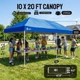 thumbnail image 4 of CROWN SHADES 10x20 Pop Up Canopy Tent Commercial Heavy Duty Tent Outdoor Canopies for Events Parties Weddings Blue, 4 of 8