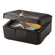 SentrySafe Fire Chest 0500 with Key Lock - 12-13/16"W x 10-5/16"D x 6-1/8"H, Black