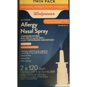 Walgreens 24 Hour Allergy Nasal Spray, Twin Pack, 2X120 Sprays