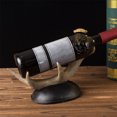 thumbnail image 4 of Zxsyw Deer Horn Wine Rack, Tilted Wine Cabinet, Wine Stopper - Decorative Resin Ornament for Home Bar and Kitchen Storage, 4 of 5